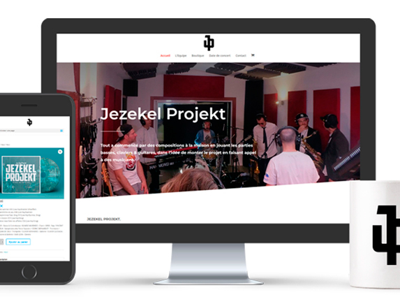 Jezekel Projekt – Site internet